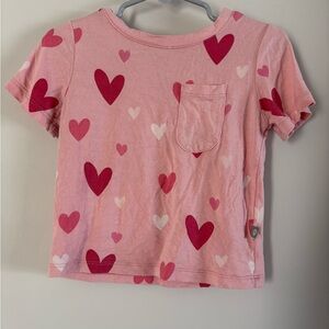 Kyte Baby Pink (Crepe) Hearts Shirt
